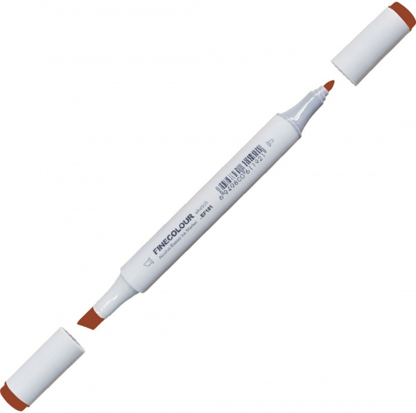 Маркер спиртовий FINECOLOUR Junior EF101-166 помаранчево-коричневий 