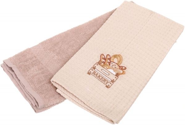 Набір рушників духмяний хліб 45x60 см Homeline коричневий/бежевий 