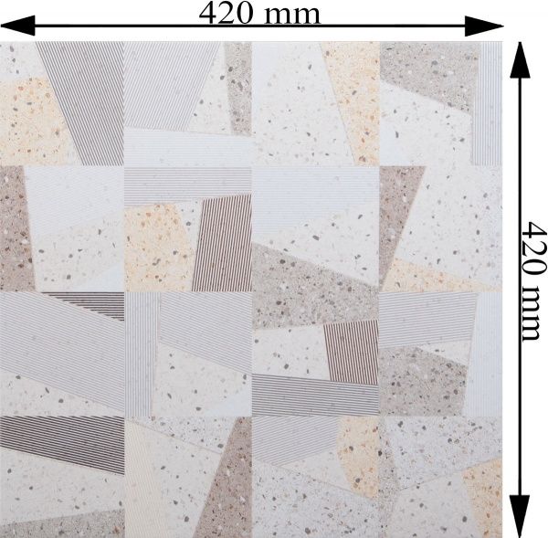 Плитка Cersanit Ровена паттерн сатін 42х42 см 