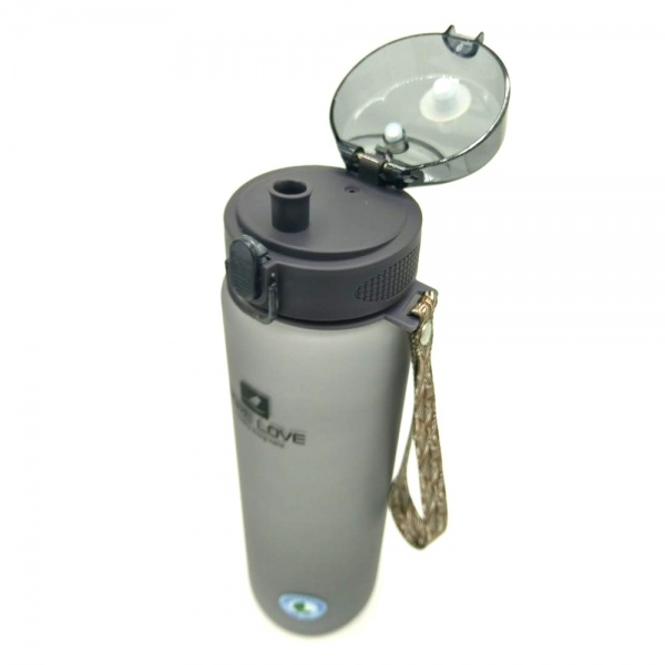 Пляшка спортивна 1000 мл Casno сірий MX-5041_Grey