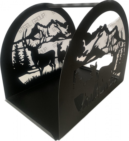 Дровница Steelgroup Олені