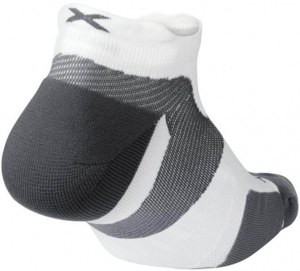 Носки 2XU Vectr Cushion No Show Socks р.XL UA5043e_WHT/GRY р.47-49 белый