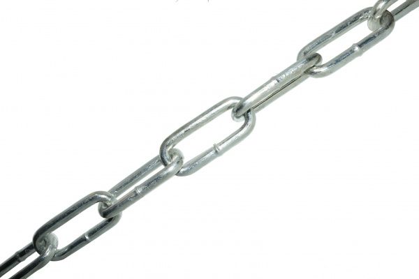 Ланцюг довголанковий 10 мм 1 м оцинкований DIN 5685 С