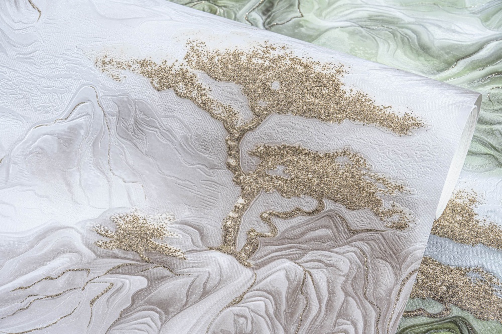 Обои виниловые на бумажной основе Славянские обои Expromt Бонсай 5864-05 1,06x10,05 м