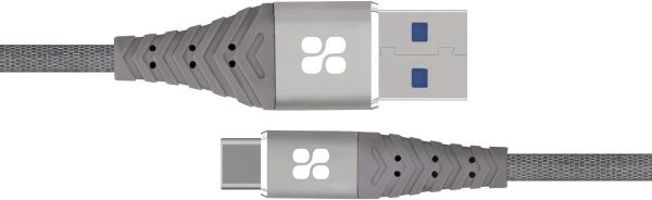 Кабель Promate USB Type-C – USB 1,2 м сірий 