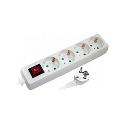 Удлинитель E.Next e.es.4.3.z.s.b 4 гнезда 3 м белый