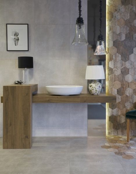 Плитка Konskie group Stark Pure Grey Ret. 60x120 . 