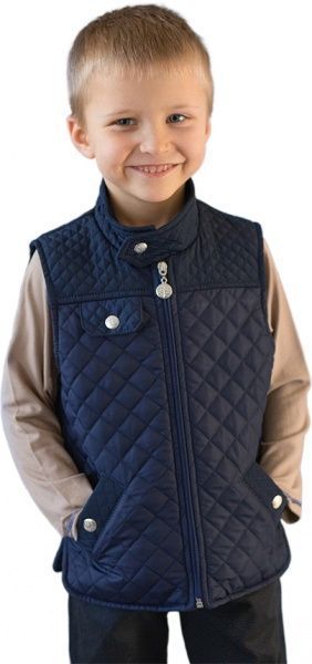 Жилет Модний Карапуз стьобаний р.116 синій 03-00636-0 