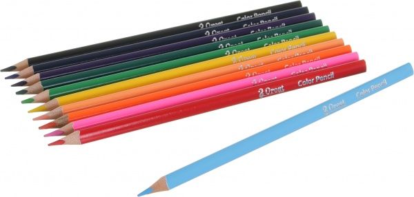 Олівці кольорові Abstraction рожевий 12 шт.