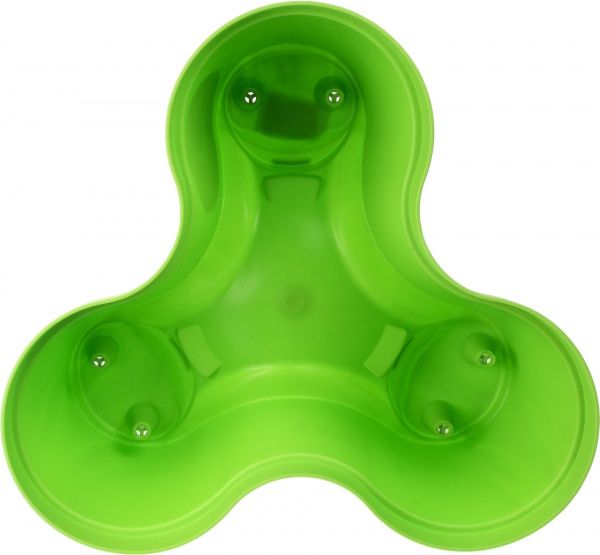 Горщик пластиковий Sanja IPPI Roma фігурний 8,8л салатовий 