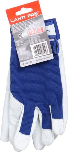 Перчатки Lahti Pro L270610K защитные с покрытием кожа XL (10) L270610K