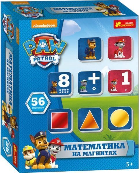 Ігровий набір Ранок Математика на магнитах. Щенячий патруль (рос.) 4823076128968