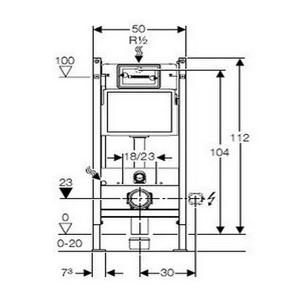Инсталляционная система Geberit Duofix Basic 458.102.21.1  
