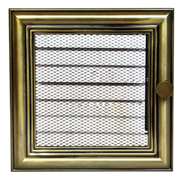 Решітка камінна з жалюзі  4FIRE 17х17 ретро