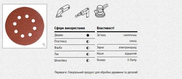 Круг шліфувальний Klingspor PS 18 EK 125 мм 150 Р 5992