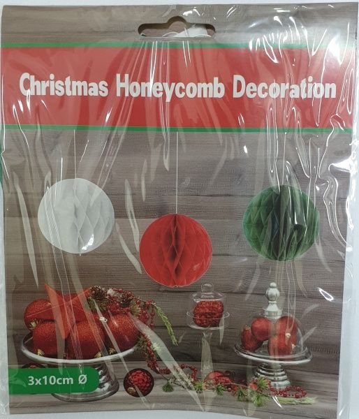 Набір новорічних прикрас ПіонеR d10 см 3 шт. 