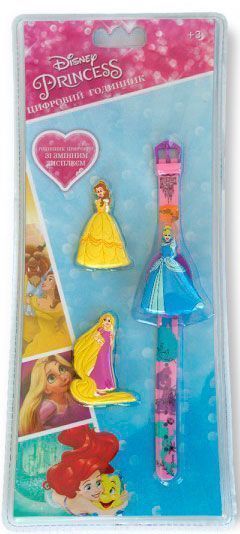 Годинник дитячий TBL Принцеси зі змінним дисплеєм