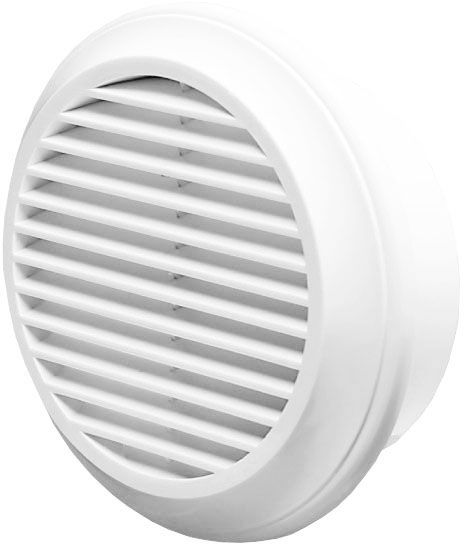 Решетка Blauberg Decor 150 пластик белый 