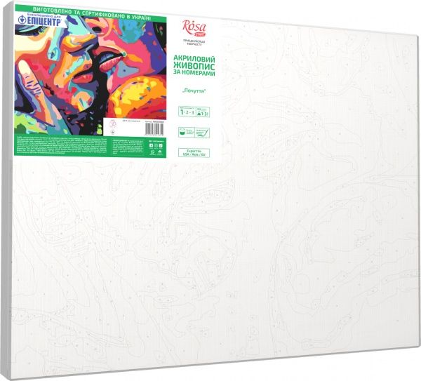 Картина за номерами Почуття 35х45 см Rosa Start 