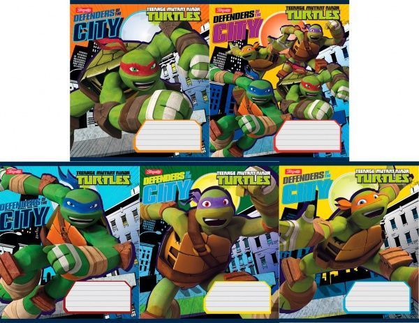 Комплект тетрадей TMNT Defenders 12 листов в линию 25 шт. YES