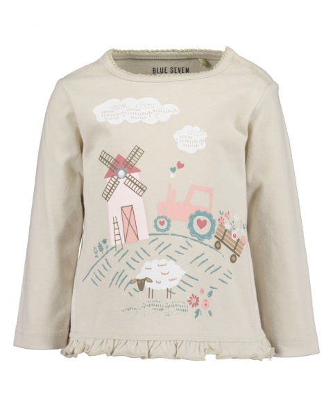 Реглан для дівчинки Blue Seven р.74 сіро-бежевий 950604 X* 