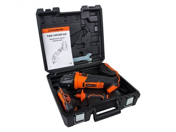 Болгарка (угловая шлифмашина) Tekhmann TAG-125/I20 KIT 848392