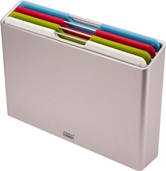 Набір дощок обробних Folio 7,6x26,2x35,7 см 4 шт. сріблястий Joseph Joseph