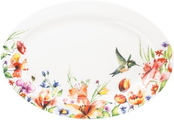 Блюдо овальное Colibri 30*21 см 21-244-039 Krauff 