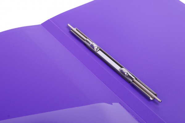 Скоросшиватель А4 с пружинным механизмом Clip A фиолетовый UP! (Underprice)