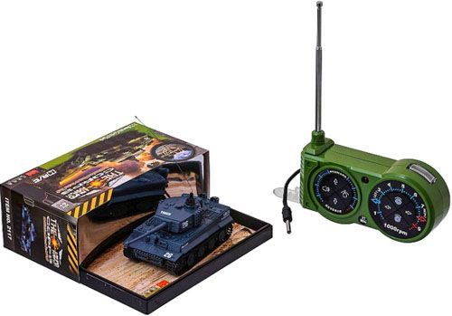 Танк на р/у Great Wall Toys Tiger микро со звуком серый 1:72 GWT2117-4