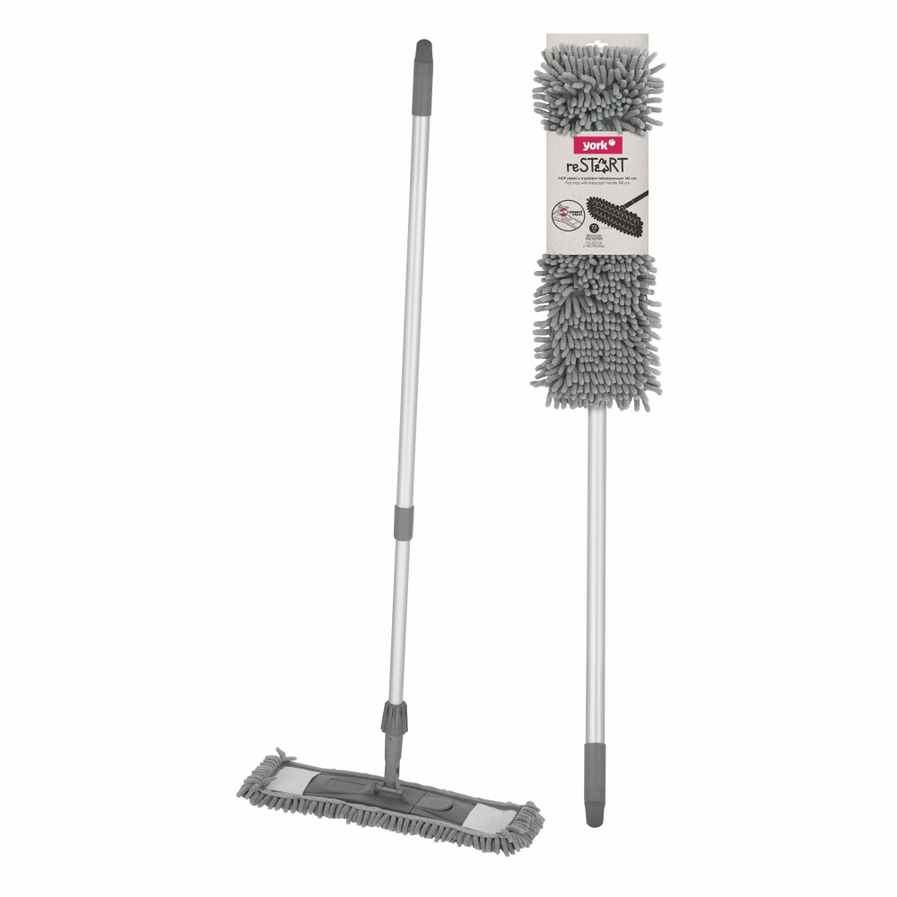 Швабра-моп для підлоги York SALSA МОР reSTART 17 см сірий