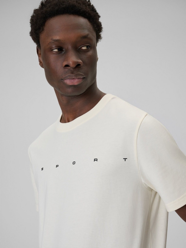 Футболка 4F TSHIRT M2661 4FWSS26TTSHM2661-12S р.M бежевий