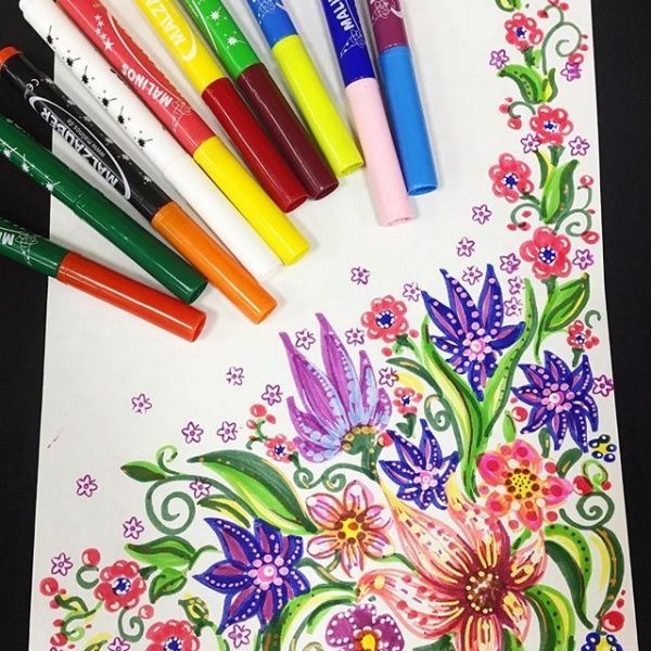 Набір фломастерів Malinos Malzauber 12 шт.