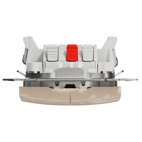 Выключатель двухклавишный Schneider Electric Sedna Design с подсветкой 10 А 250В бежевый SDD112105L