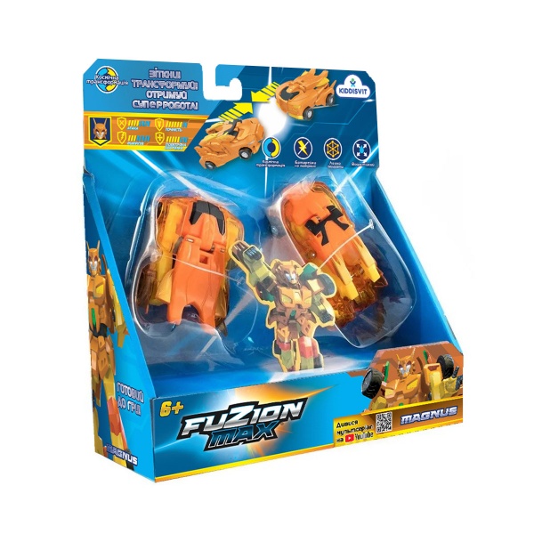 Игровой набор Fuzion Max Машинки-трансформеры Магнус 1:32 54002