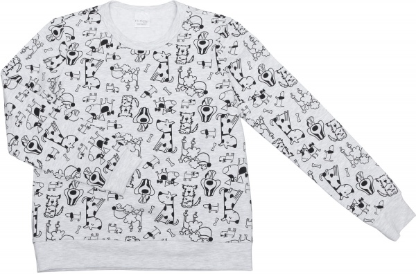 Костюм домашний женский Flis clothes Семейка р. M серый 