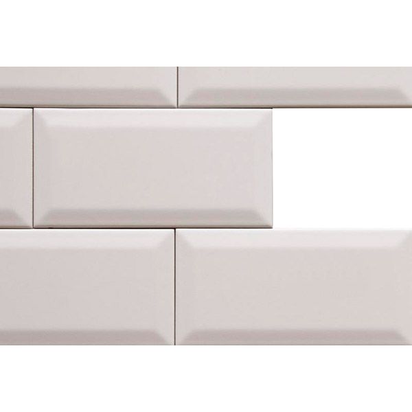 Плитка Golden Tile Metrotiles білий сатин 460161 10x20 