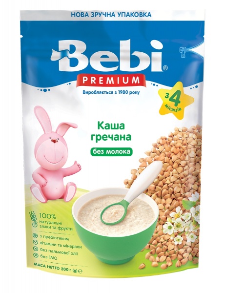 Каша безмолочная Bebi от 4 месяцев Premium Гречневая 200 г 