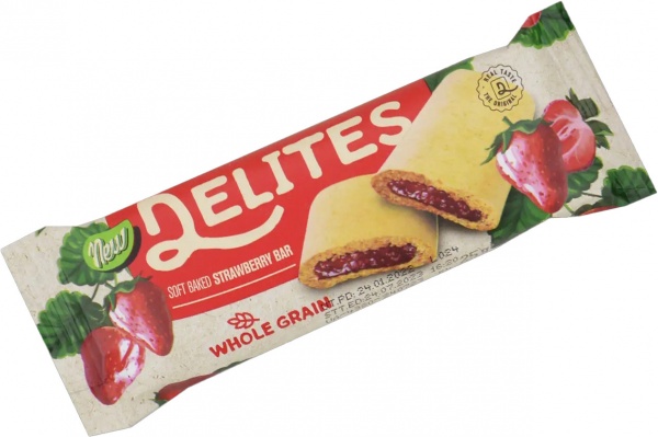 Печенье Venus Biskuvi San с клубничной начинкой 