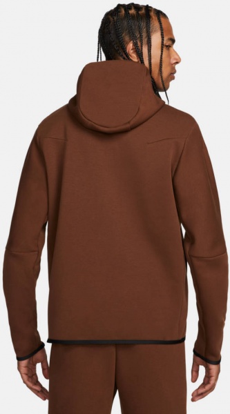 Джемпер Nike M NSW TCH FLC HOODIE FZ WR CU4489-259 р. M коричневий