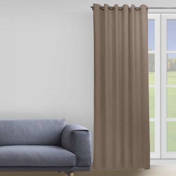 Штора Soft 200х258 см коричневый Decora
