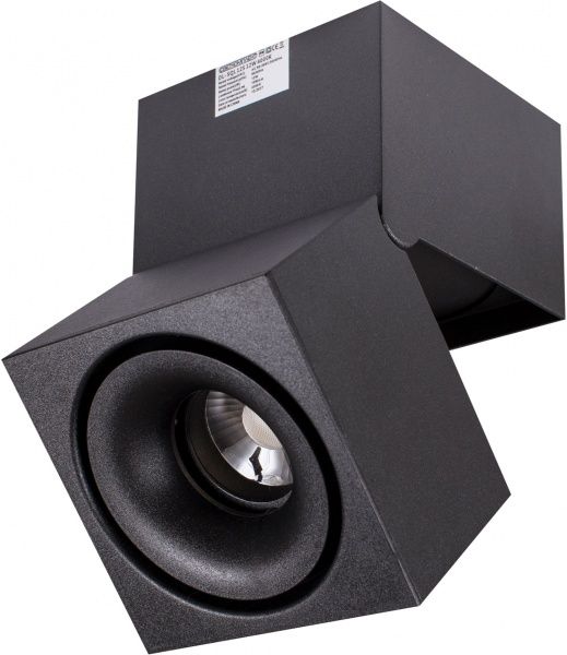 Светильник точечный Светкомплект DL- SQL 12S LED 12 Вт 4000 К черный 