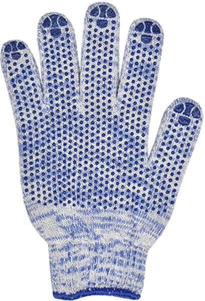 Перчатки Compass 5 пар с покрытием ПВХ точка XL (10) 5704