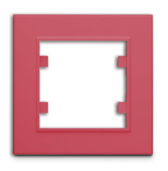 Рамка одноместная Makel Karea горизонтальная розовый