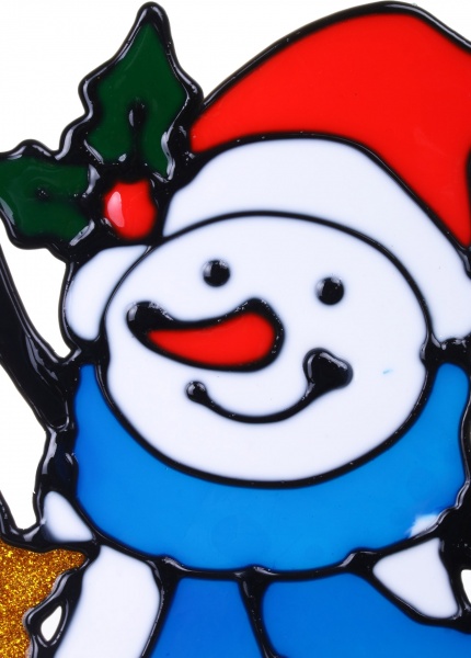 Наклейка декоративная cиликоновая 4 микс (6 дизайнов) в ассортименте 13x18 см