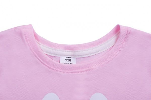 Футболка для девочек Luna Kids с принтом Smile р.128 розовый 