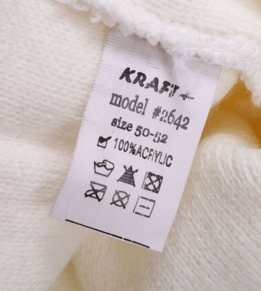 Шапочка дитяча для дівчинки Kraft+ арт. 2642 р.50-52 молоко 