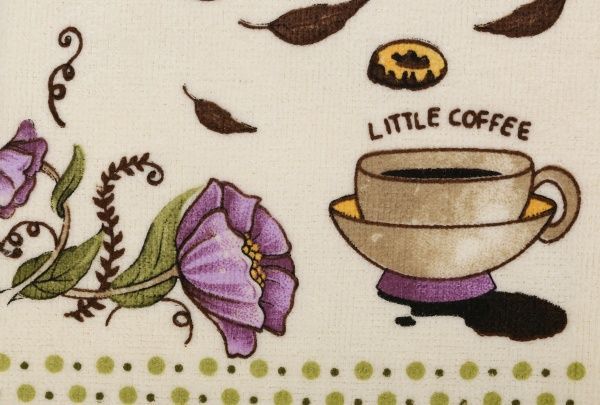 Полотенце кухонное Чайник 40x60 см бежевый 