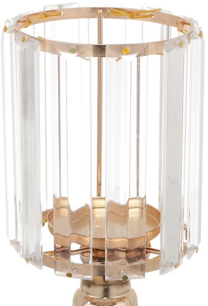 Свічник для широкої свічки Золото 12х12х31 см