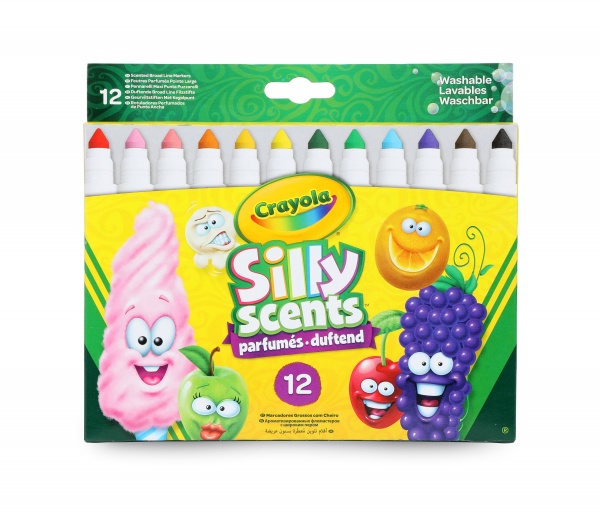 Набір фломастерів Silly Scents широка лінія (washable) з ароматом 12 шт. Crayola